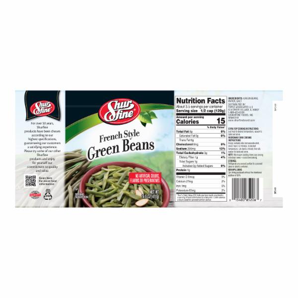 French Style Green Beans - SmartLabel™